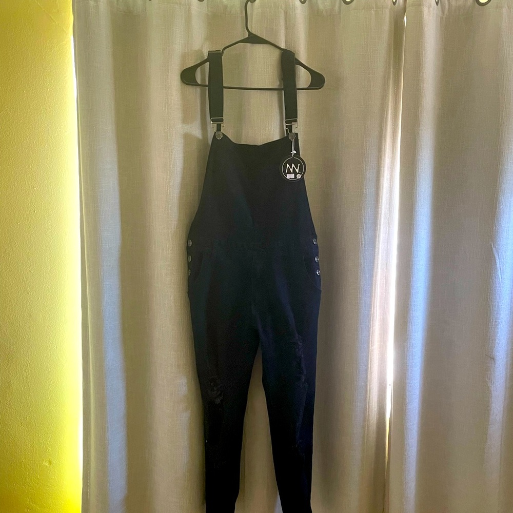 Black overalls